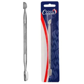 Espatula Inox Dupla Para Cuticula Unhas Manicures Santa Clara