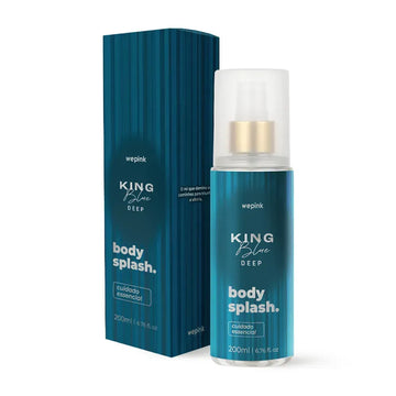 Body Splash King Blue Desodorante Colônia 200ml- Wepink