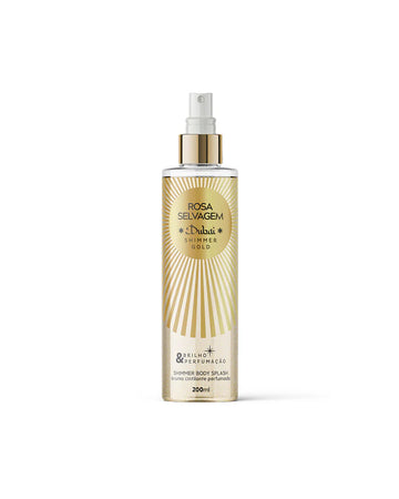 Rosa Selvagem - Body Splash Dubai Shimmer Gold - Brilho e Perfumação