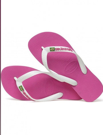 Havaianas Rosa e Branca Bandeira 39/40