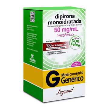 Dipirona Sódica 50mg/ml Solução Oral 100ml Genérico Legrand