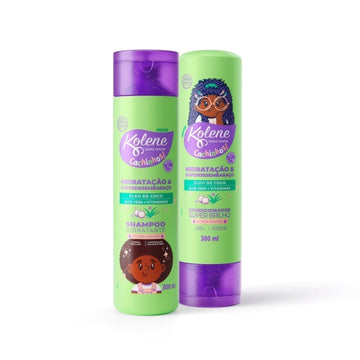 Duo Cachinhos Poderosos Kolene - Kit Shampoo e Condicionador.