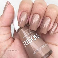 Esmalte Risque - Ouro Nude Metálico