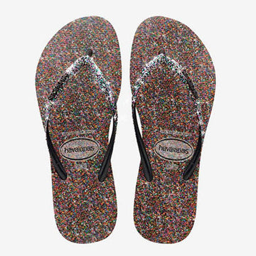 Havaianas Slim Carnaval Preta/Multicores 35/36