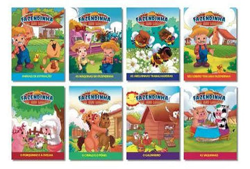 Coleção Fazendinha do Seu Lobato c/ 8 Livros