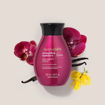 Óleo Glorioso de Banho Nativa SPA Orquídea Lumière 200ml oBoticario Y
