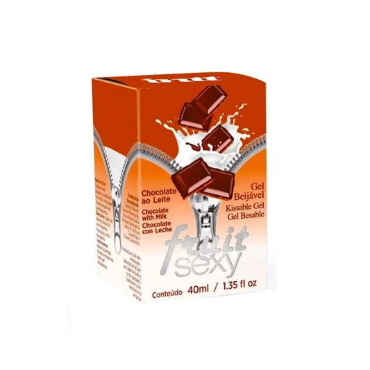 Fruit Sexy Chocolate ao leite gel beijável com efeito quente 40g