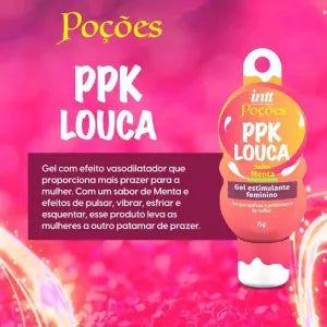 PPK Louca gel feminino aroma de menta linha poções 15g