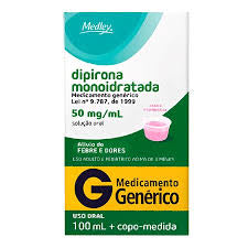 Dipirona Sódica 50mg/ml Solução Oral 100ml Genérico Medley