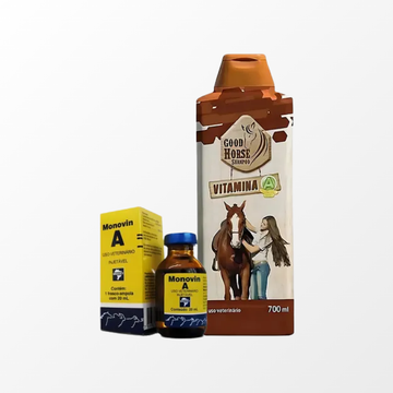 Kit Shampoo Good Horse Vitamina A 700ml + Monovin A 200ml