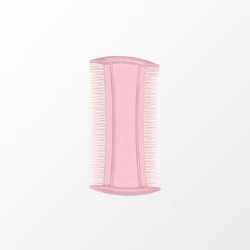 Pente Plástico para Piolho Rosa