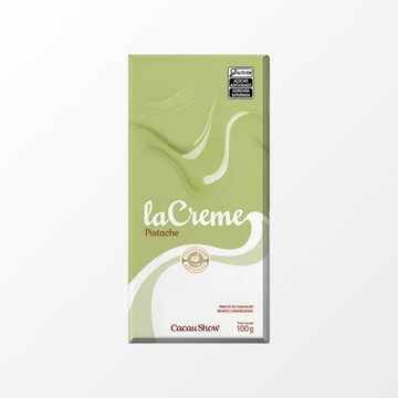 Tablete Lacreme Chocolate Branco C/ Pistache 100g