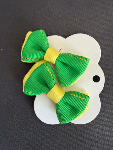 Parzinho Laço  - Presilha Cabelo Infantil Menina Brasil Copa