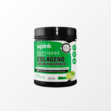 Wpink Colágeno + Ácido Hialurônico 240g Sabor Limão