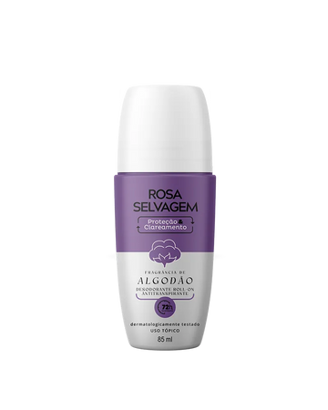 Rosa Selvagem - Desodorante Clareador Roll On  Algodão
