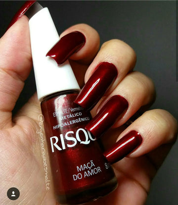 Esmalte Risqué Metálico Maçã do Amor